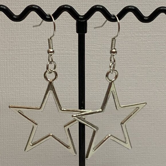 Dallas Cowboy Earrings, Star Earring, Gift Idea, Sports Earring, Science Earring - Picture 2 of 5
